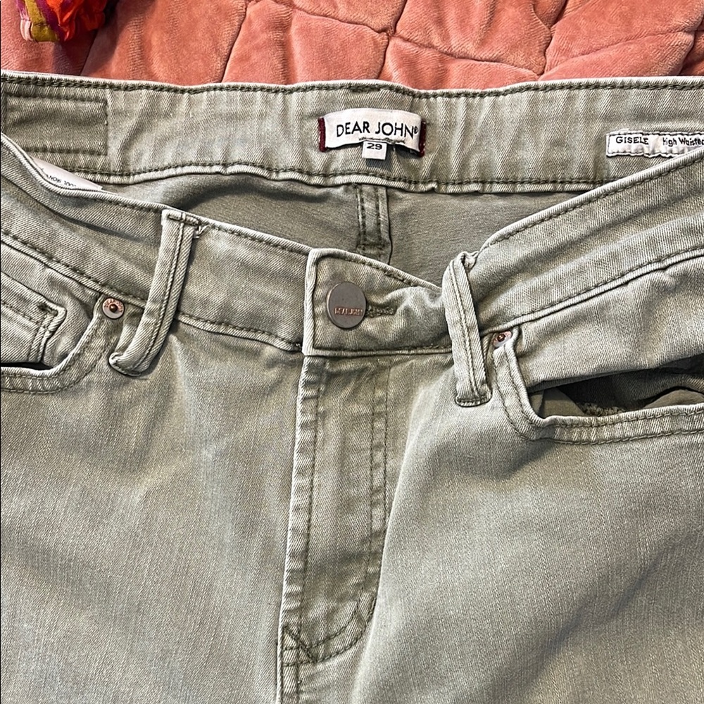 Dear John Sage Green Denim